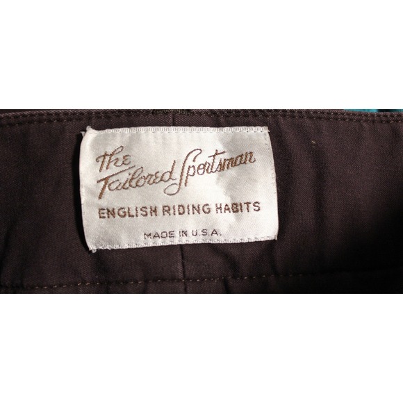 The Tailored Sportsman Women's Brown Equestrian Riding Breeches SZ 26 USA Made - Picture 3 of 11